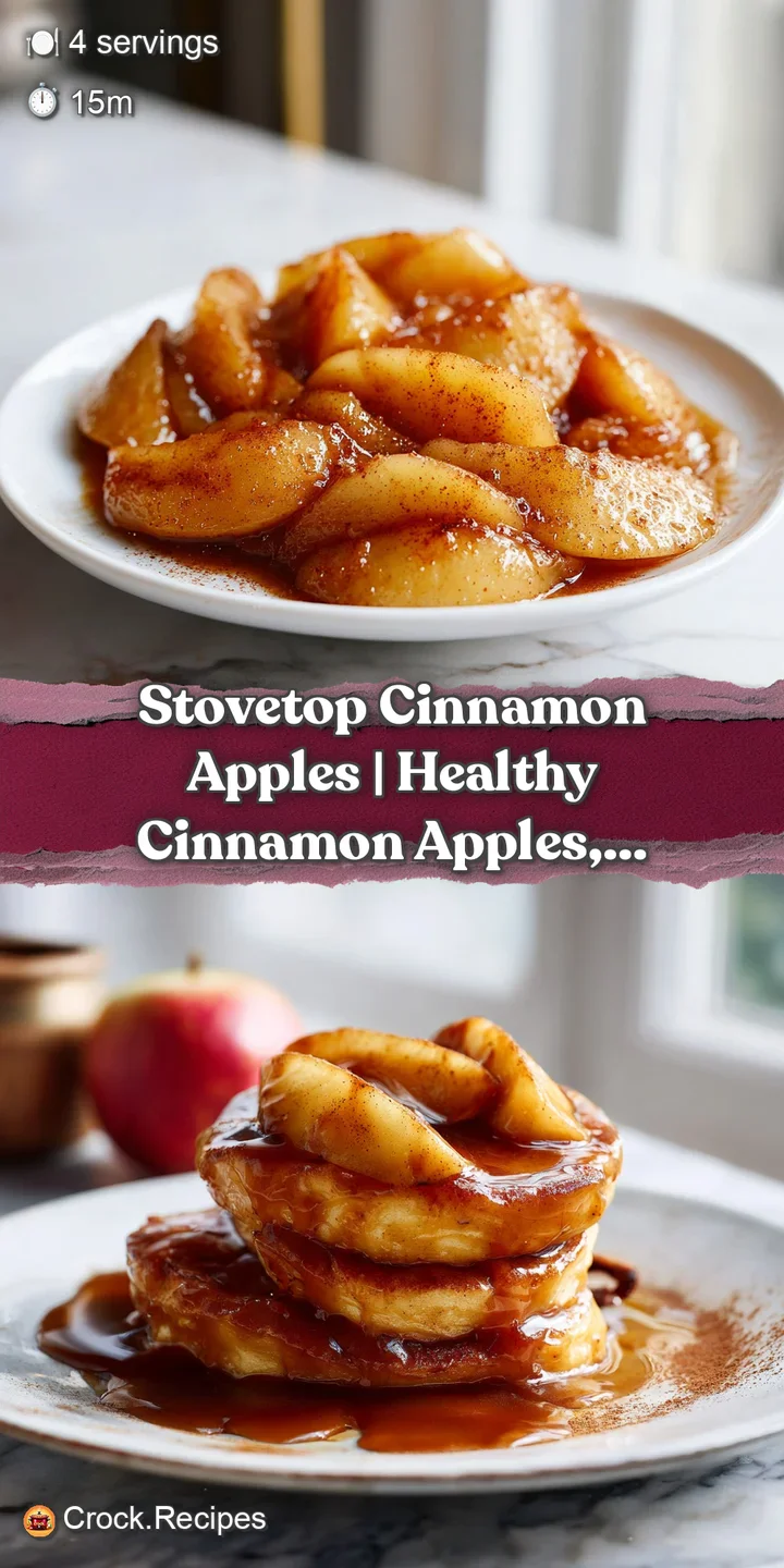 Close-up of bubbling, caramelized cinnamon apples with visible tender chunks and a warm sheen.