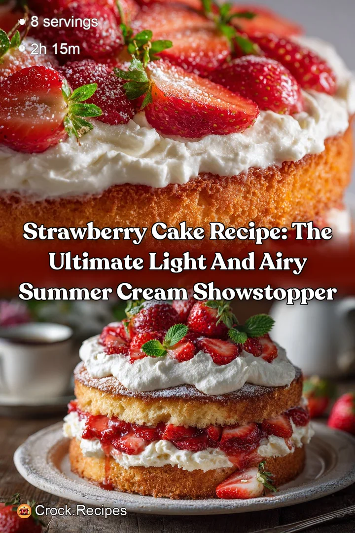 Strawberry Cake Recipe: The Ultimate Light and Airy Summer Cream Showstopper