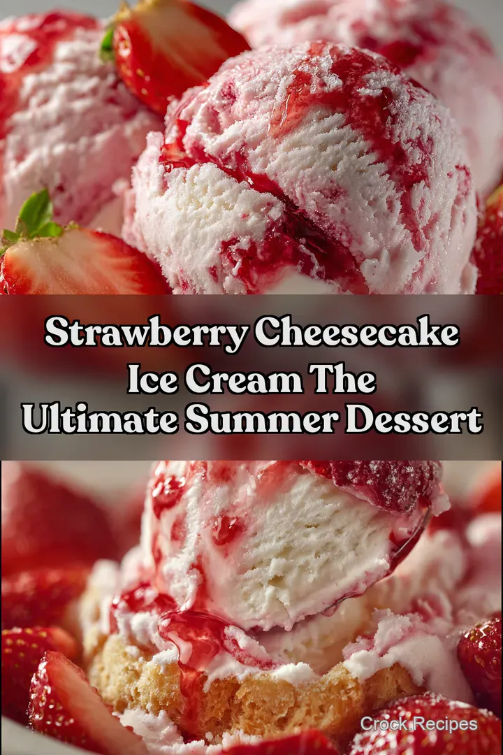 Strawberry Cheesecake Ice Cream The Ultimate Summer Dessert