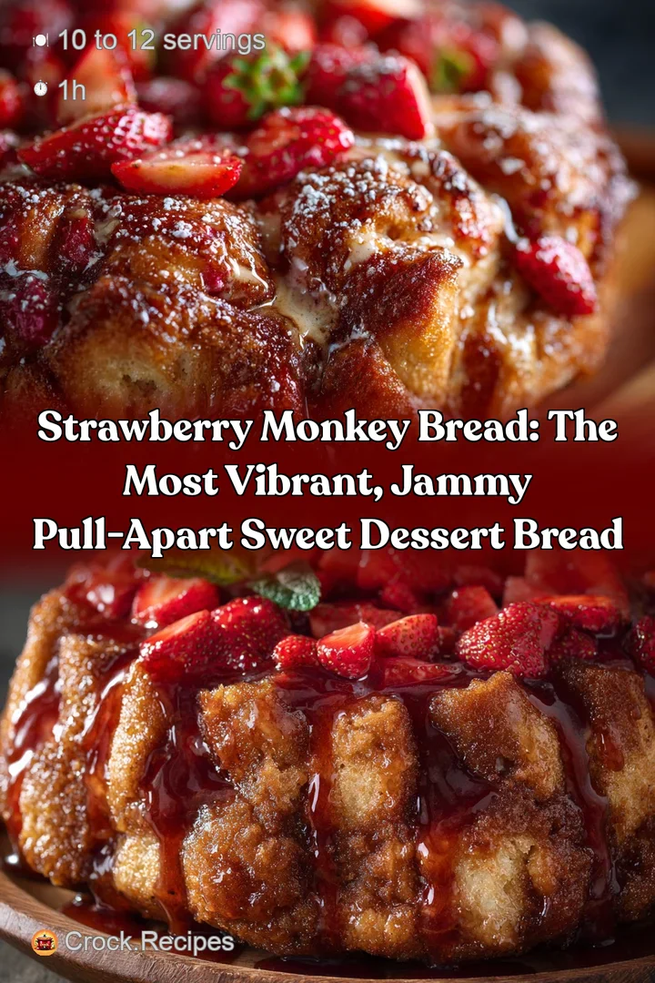 Strawberry Monkey Bread: The Most Vibrant Jammy Pull-Apart Sweet Dessert Bread