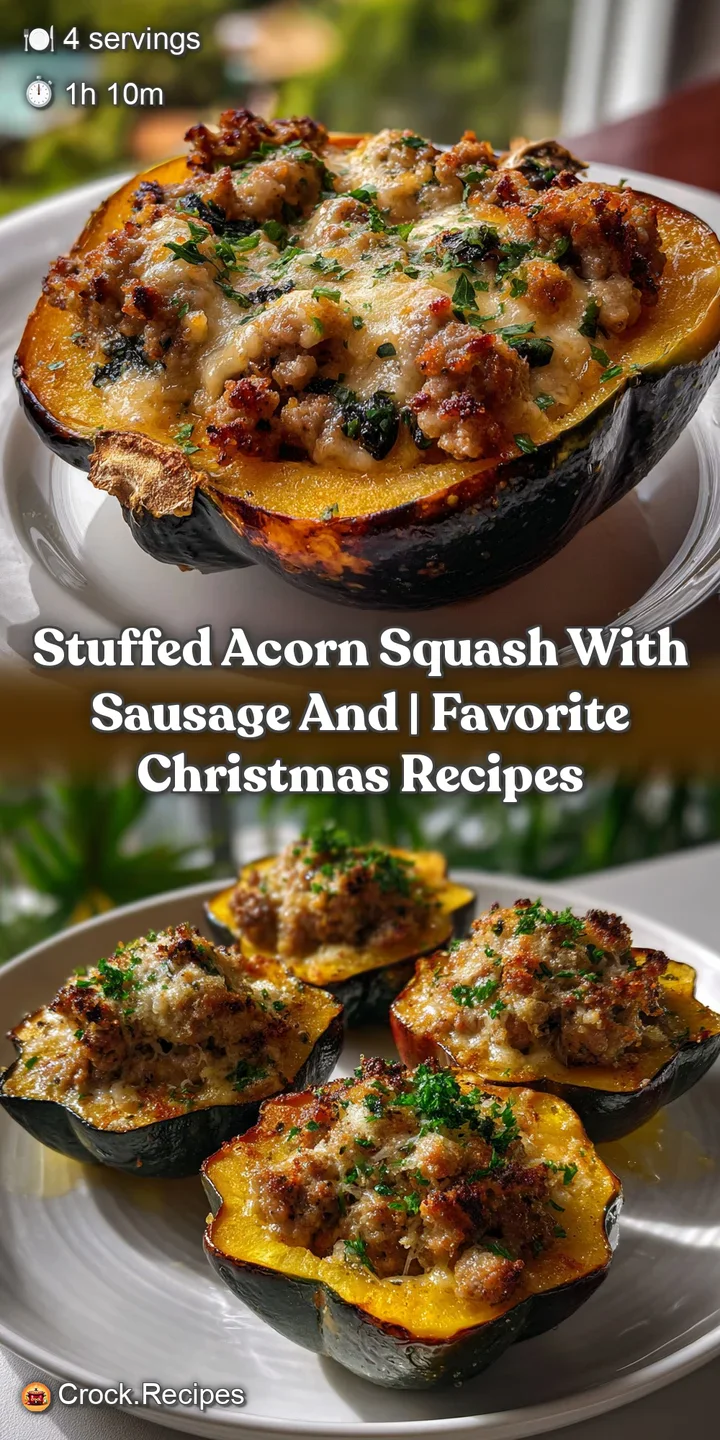 Stuffed Acorn Squash with Sausage and | Favorite Christmas Recipes