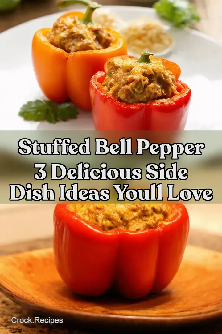 Stuffed Bell Pepper 3 Delicious Side Dish Ideas Youll Love : PIN FOR LATER Stuffed Bell Pepper 3 Delicious Side Dish Ideas Youll Love