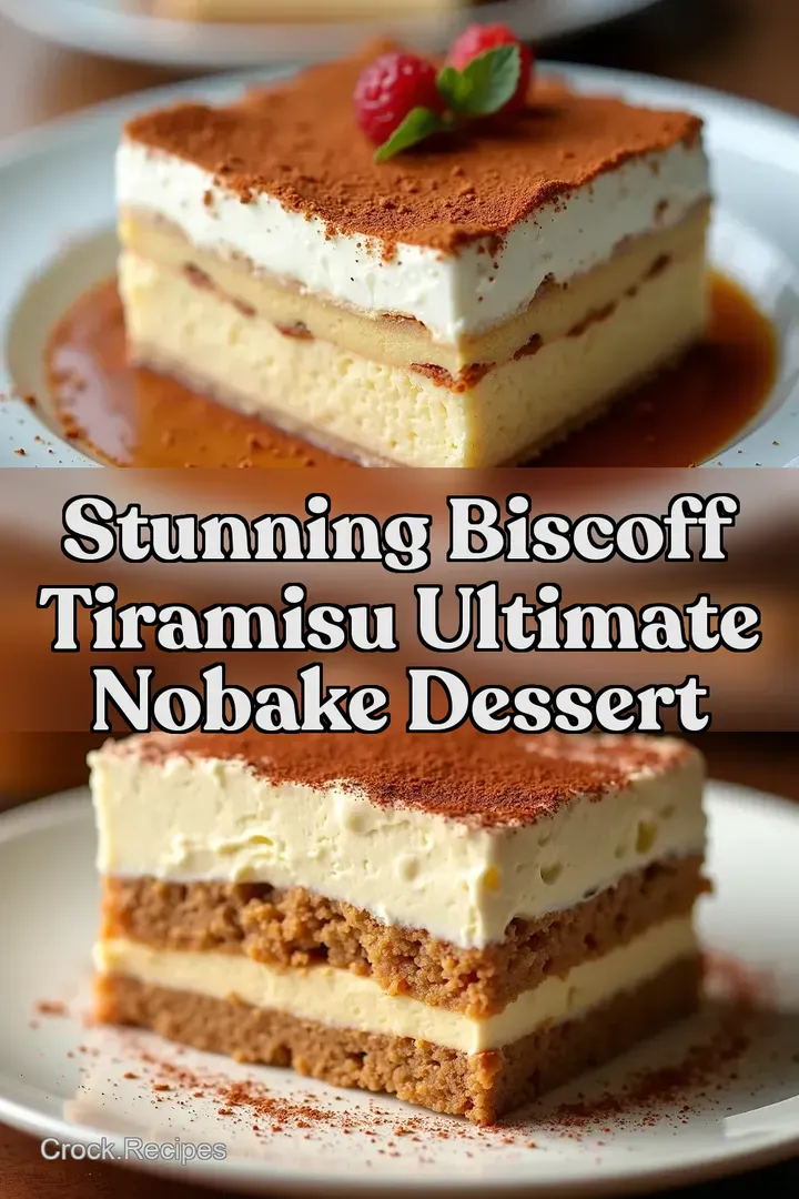 Stunning Biscoff Tiramisu Ultimate NoBake Dessert