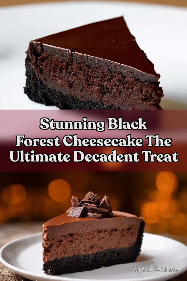 Stunning Black Forest Cheesecake The Ultimate Decadent Treat