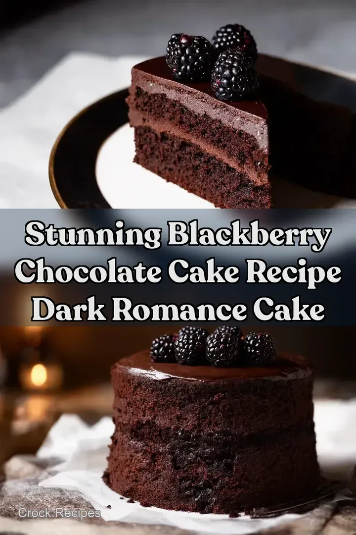 Stunning Blackberry Chocolate Cake Recipe Dark Romance Cake