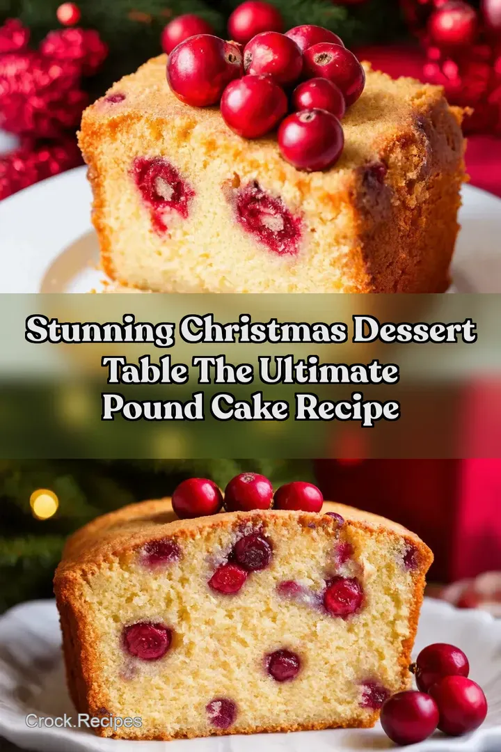 Stunning Christmas Dessert Table The Ultimate Pound Cake Recipe