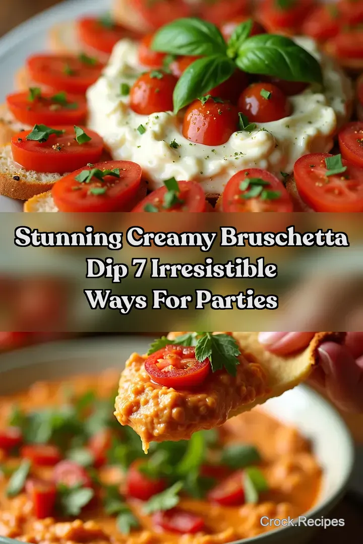 Stunning Creamy Bruschetta Dip 7 Irresistible Ways for Parties