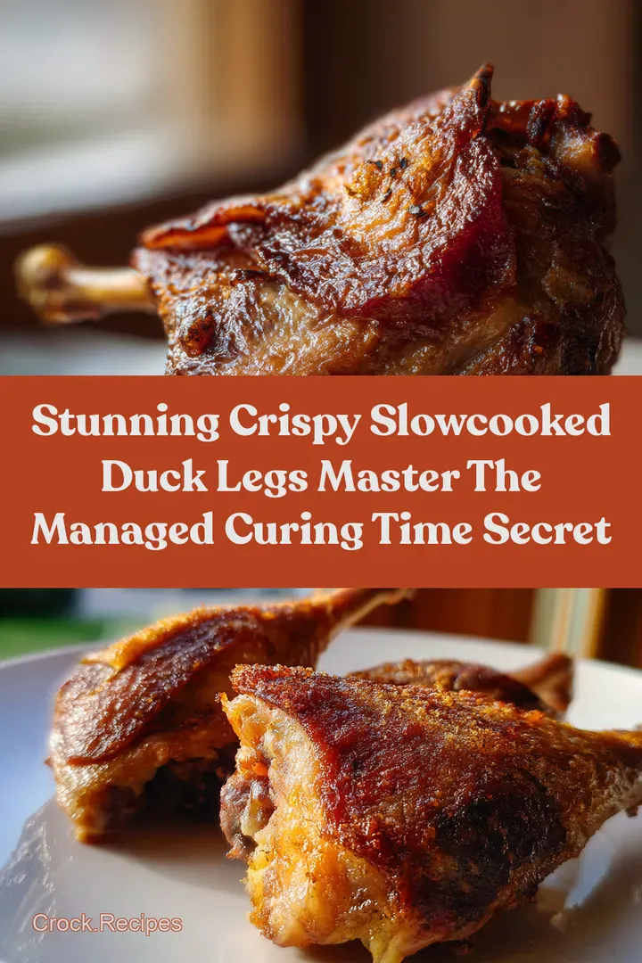 Stunning Crispy SlowCooked Duck Legs Master the Managed Curing Time Secret