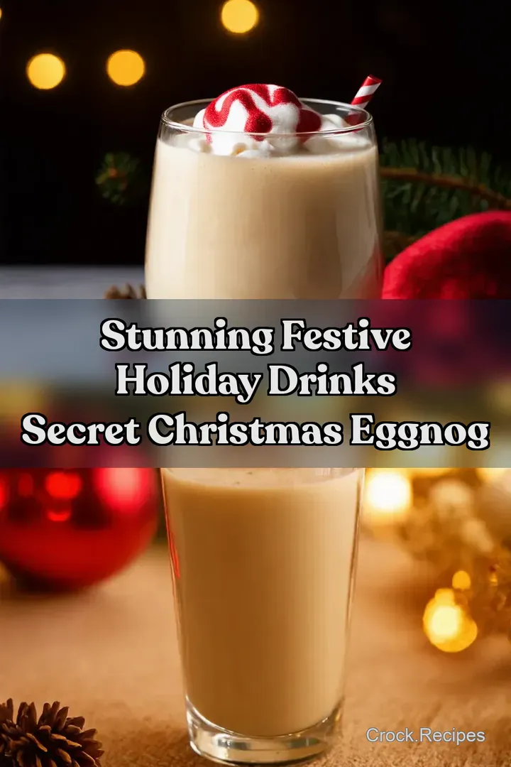 Stunning Festive Holiday Drinks Secret Christmas Eggnog