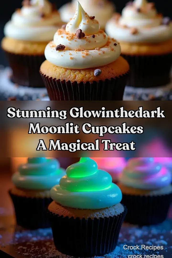 Stunning GlowintheDark Moonlit Cupcakes A Magical Treat