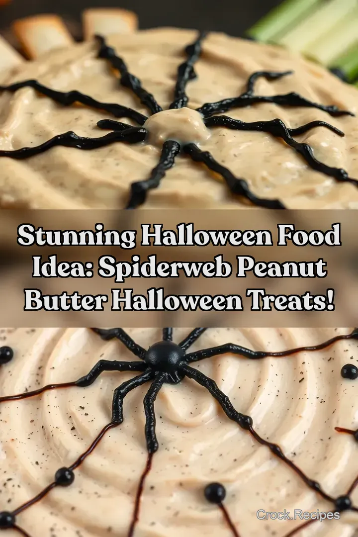 Stunning Halloween Food Idea: Spiderweb Peanut Butter Halloween Treats!