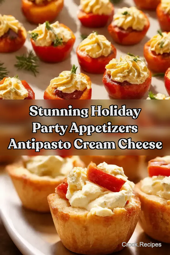 Stunning Holiday Party Appetizers Antipasto Cream Cheese