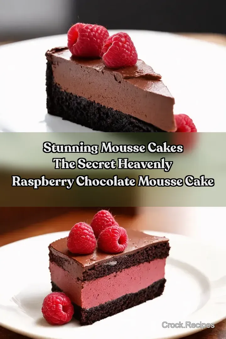 Stunning Mousse Cakes The Secret Heavenly Raspberry Chocolate Mousse Cake