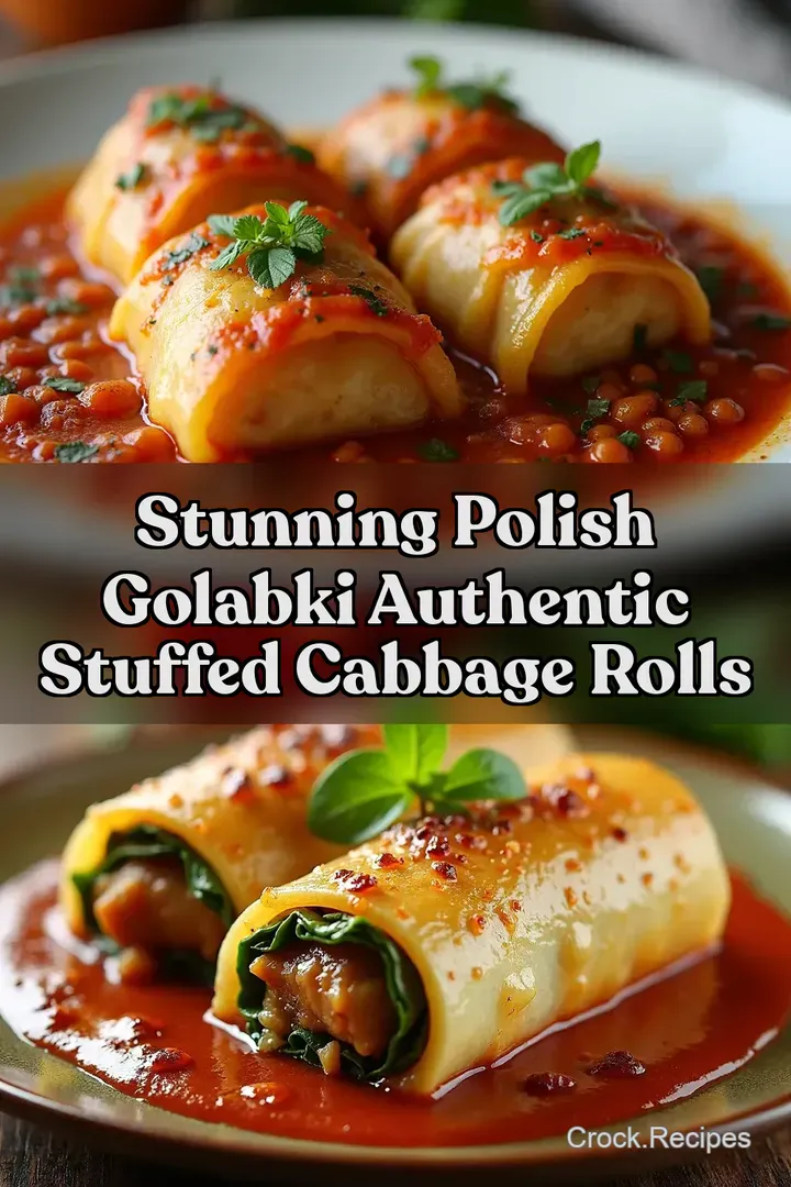 Stunning Polish Golabki Authentic Stuffed Cabbage Rolls