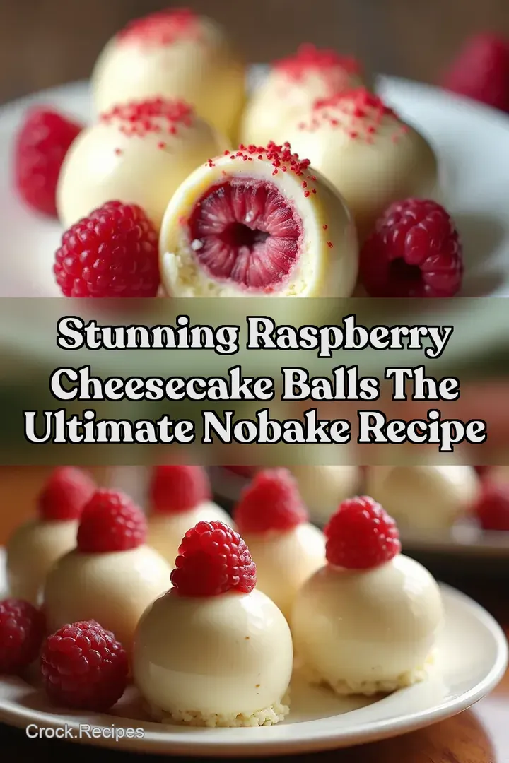 Stunning Raspberry Cheesecake Balls The Ultimate NoBake Recipe