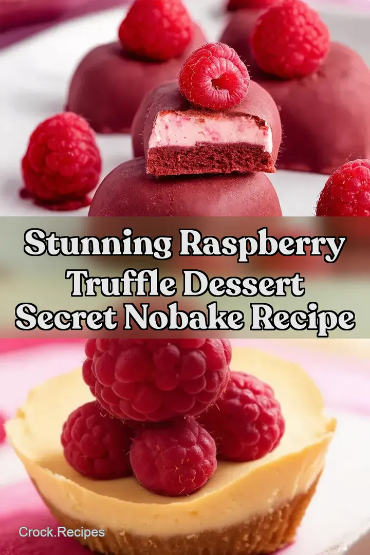 Stunning Raspberry Truffle Dessert Secret NoBake Recipe