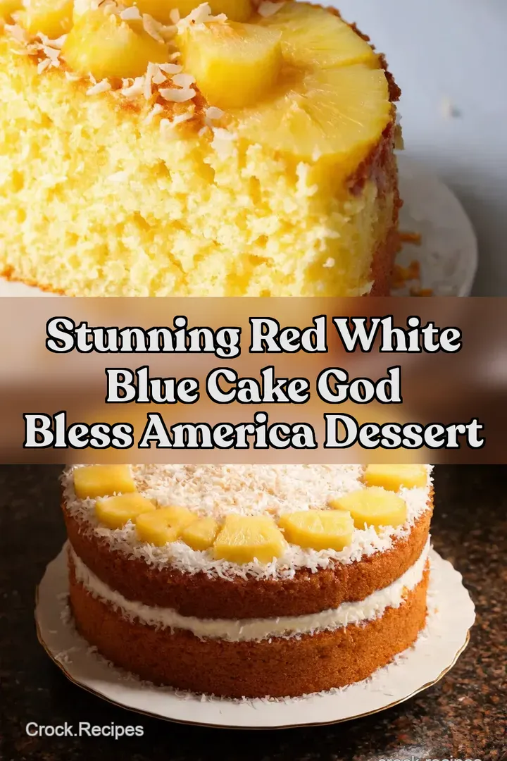 Stunning Red White Blue Cake God Bless America Dessert