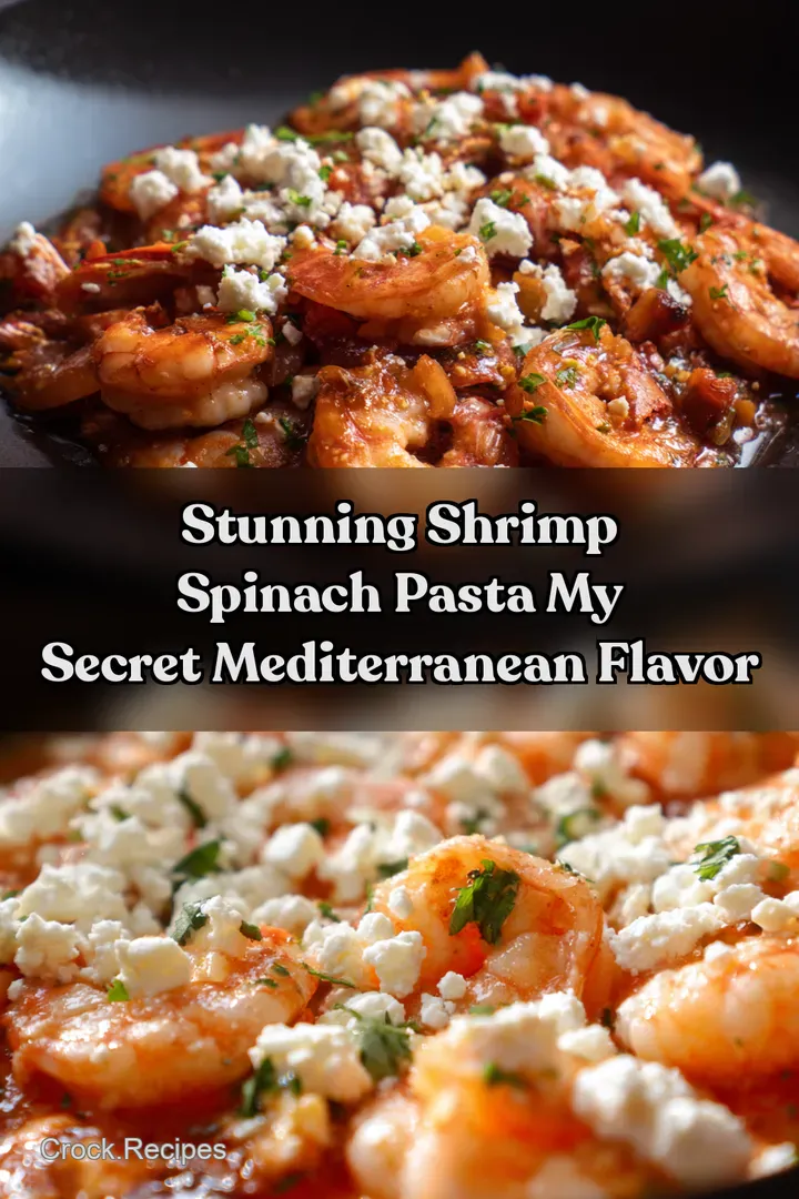 Stunning Shrimp Spinach Pasta My Secret Mediterranean Flavor : PIN FOR LATER Stunning Shrimp Spinach Pasta My Secret Mediterranean Flavor