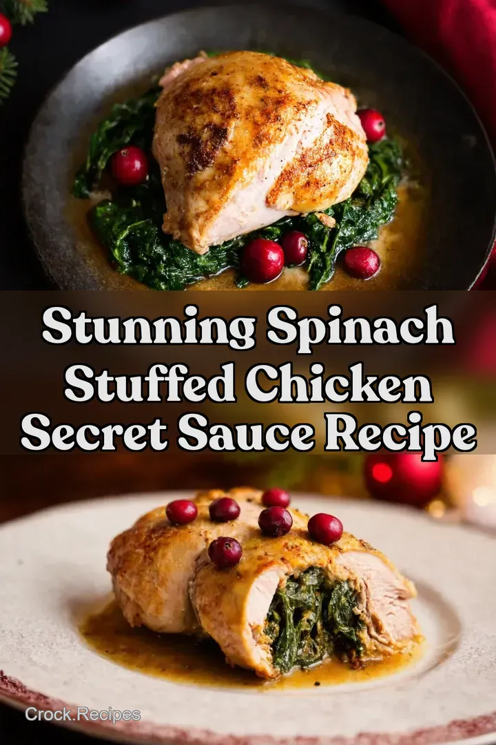 Stunning Spinach Stuffed Chicken Secret Sauce Recipe