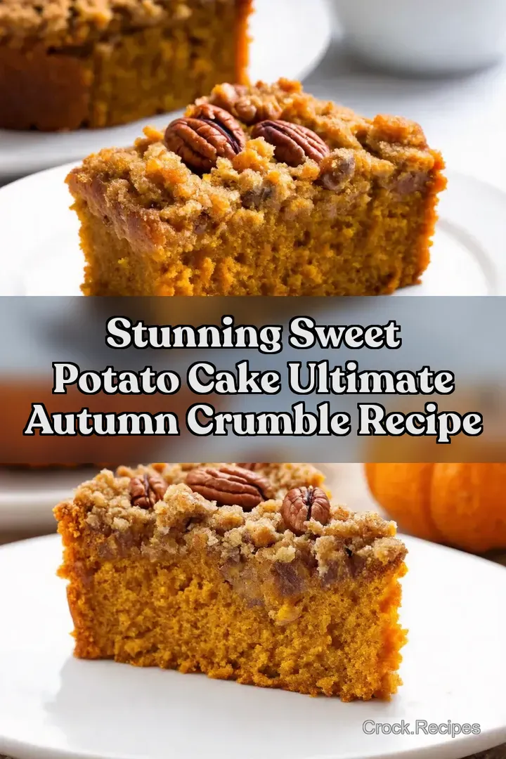 Stunning Sweet Potato Cake Ultimate Autumn Crumble Recipe