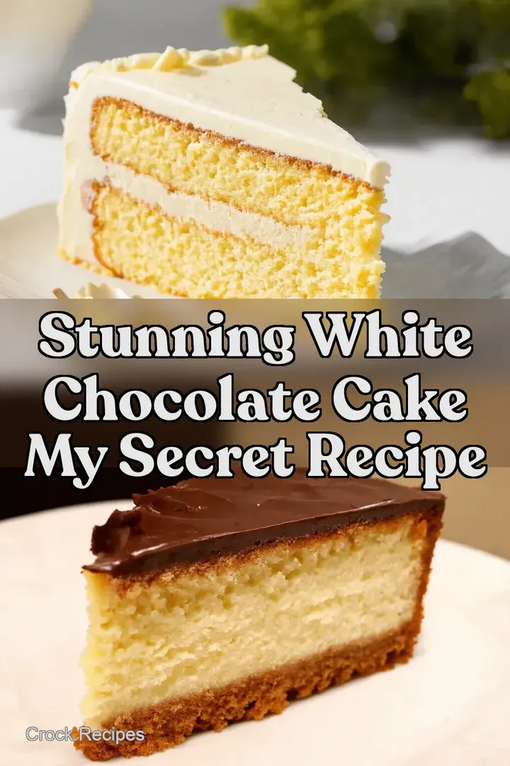 Stunning White Chocolate Cake My Secret Recipe