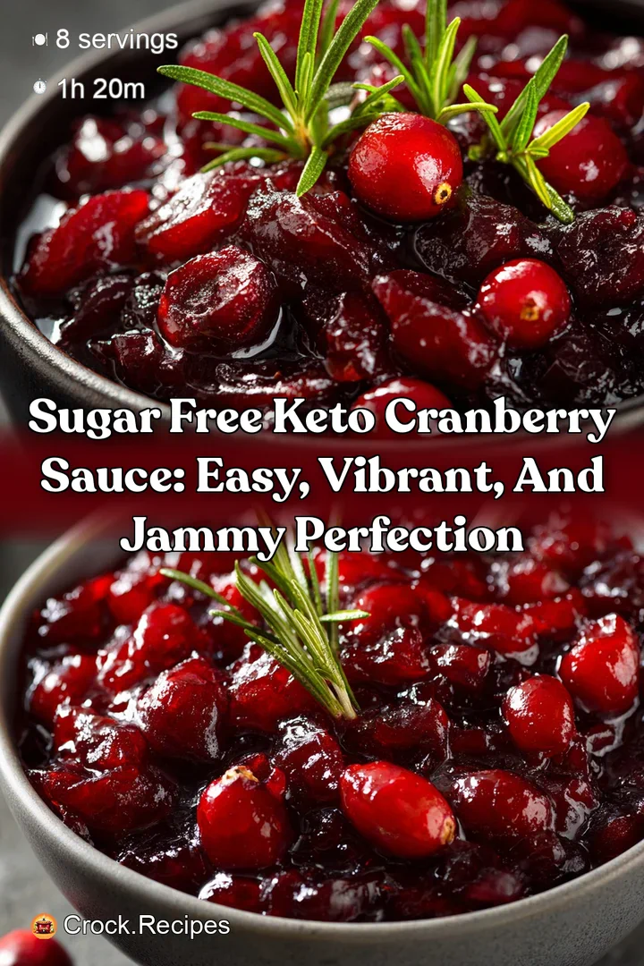 Sugar Free Keto Cranberry Sauce: Easy Vibrant and Jammy Perfection
