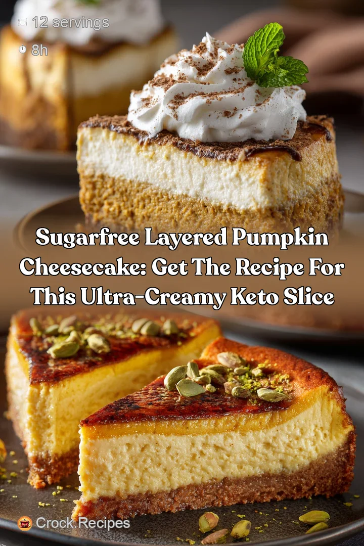 SugarFree Layered Pumpkin Cheesecake: Get the Recipe for this Ultra-Creamy Keto Slice