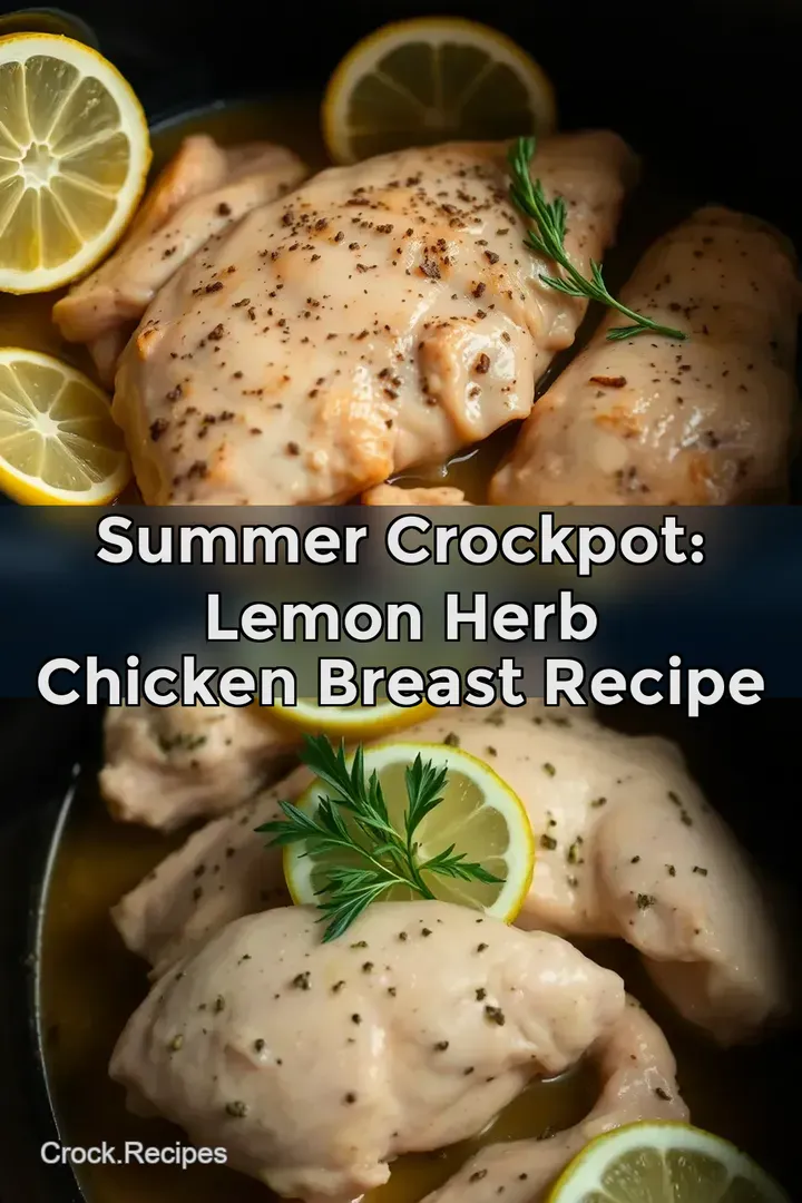 Summer Crockpot: Lemon Herb Chicken Breast Recipe
