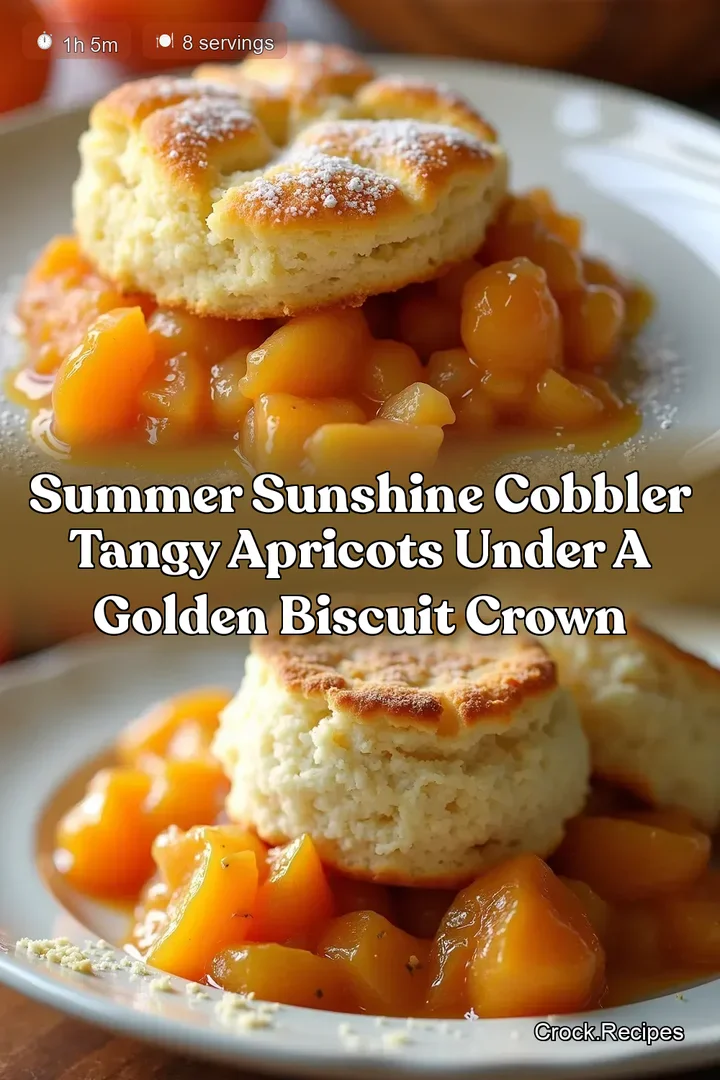 Summer Sunshine Cobbler Tangy Apricots Under a Golden Biscuit Crown
