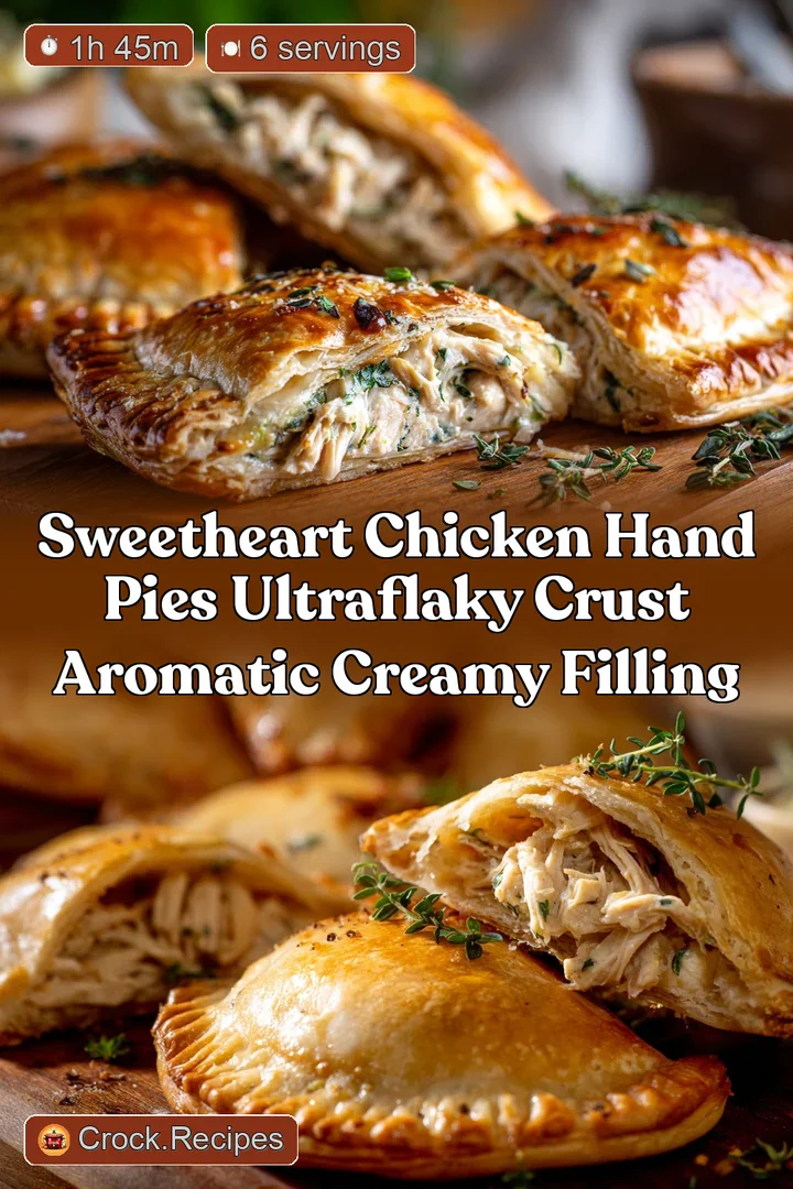 Sweetheart Chicken Hand Pies UltraFlaky Crust Aromatic Creamy Filling