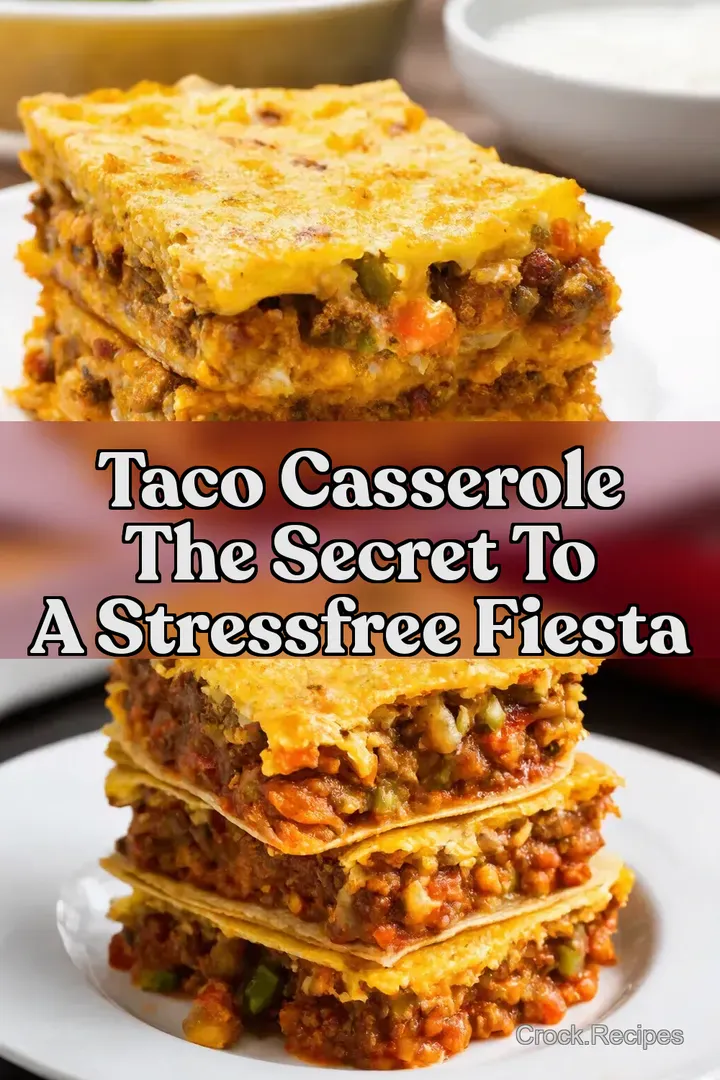 Taco Casserole The Secret to a StressFree Fiesta