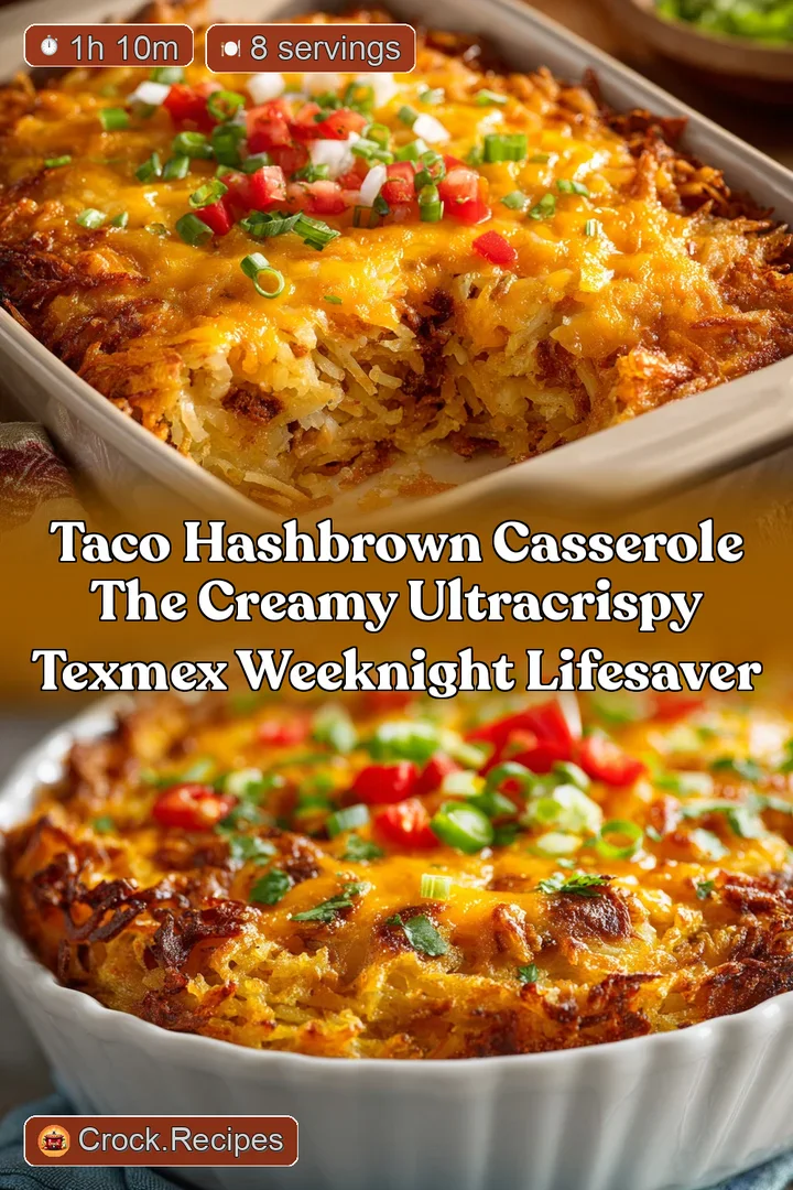 Taco Hashbrown Casserole The Creamy UltraCrispy TexMex Weeknight Lifesaver