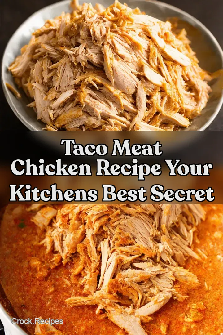 Taco Meat Chicken Recipe Your Kitchens Best Secret : PIN FOR LATER Taco Meat Chicken Recipe Your Kitchens Best Secret