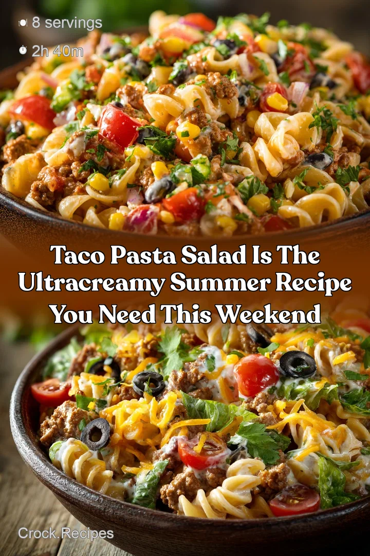 Taco Pasta Salad is the UltraCreamy Summer Recipe You Need This Weekend