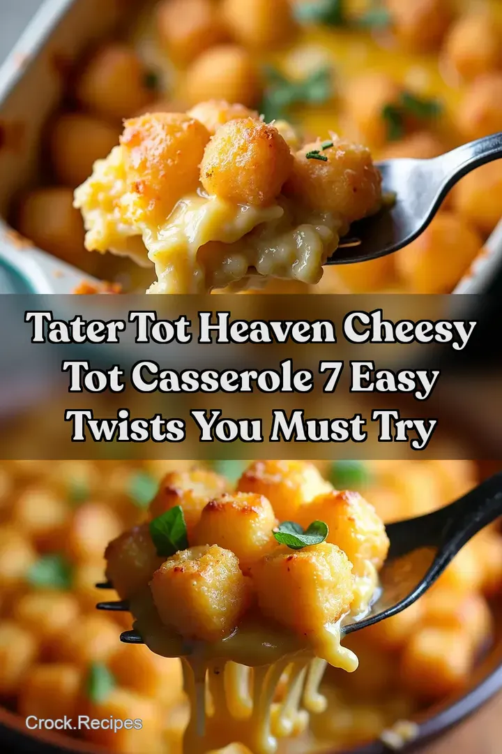 Tater Tot Heaven Cheesy Tot Casserole 7 Easy Twists You Must Try