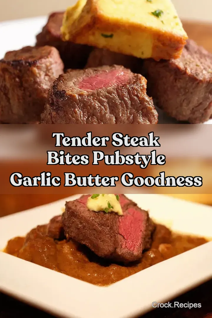 Tender Steak Bites PubStyle Garlic Butter Goodness