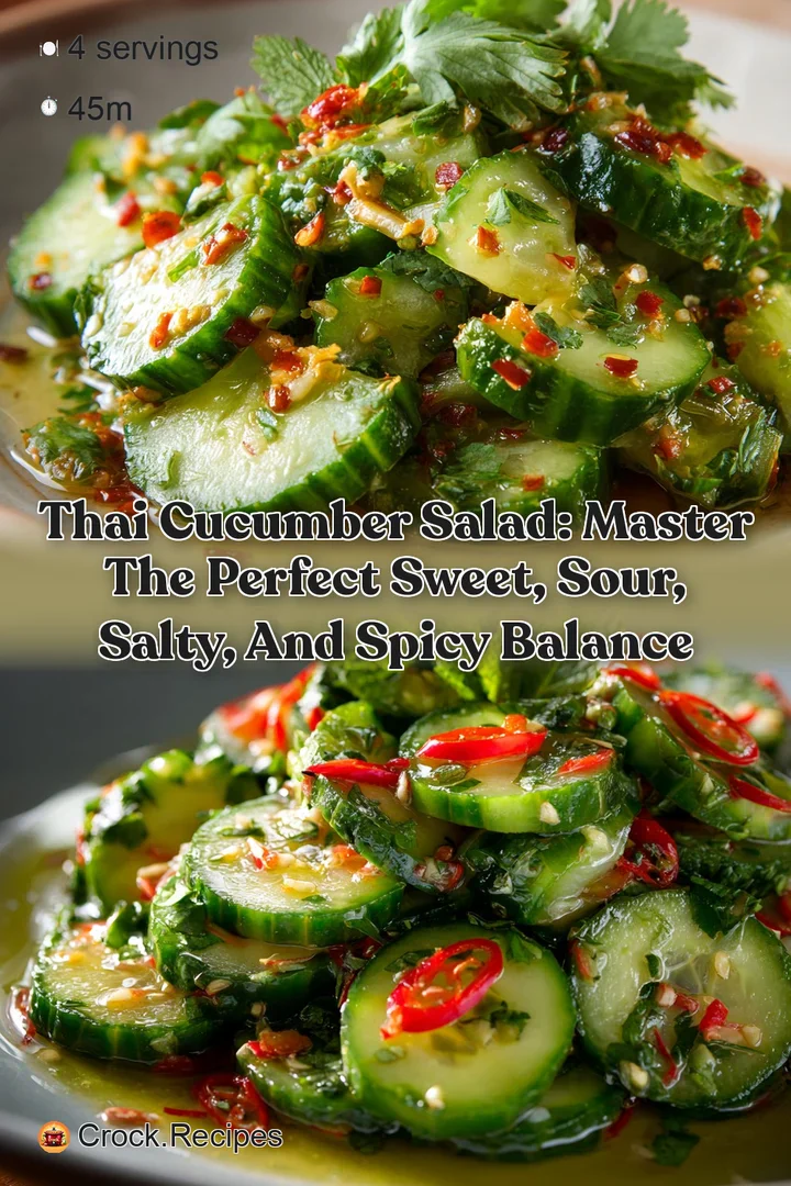 Thai Cucumber Salad: Master the perfect sweet sour salty and spicy balance