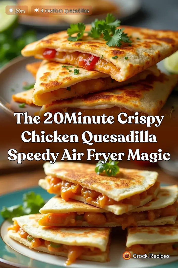 The 20Minute Crispy Chicken Quesadilla Speedy Air Fryer Magic