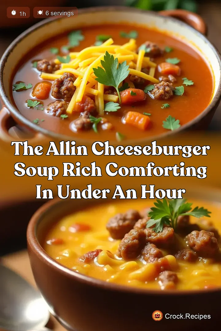 The AllIn Cheeseburger Soup Rich Comforting in Under an Hour