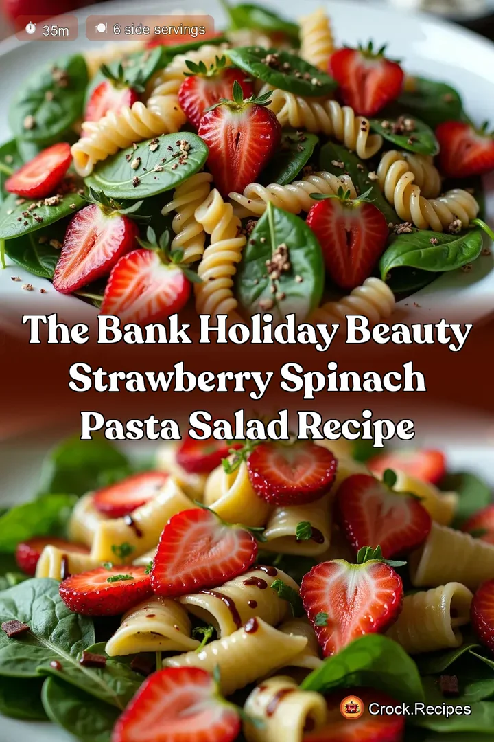 The Bank Holiday Beauty Strawberry Spinach Pasta Salad Recipe