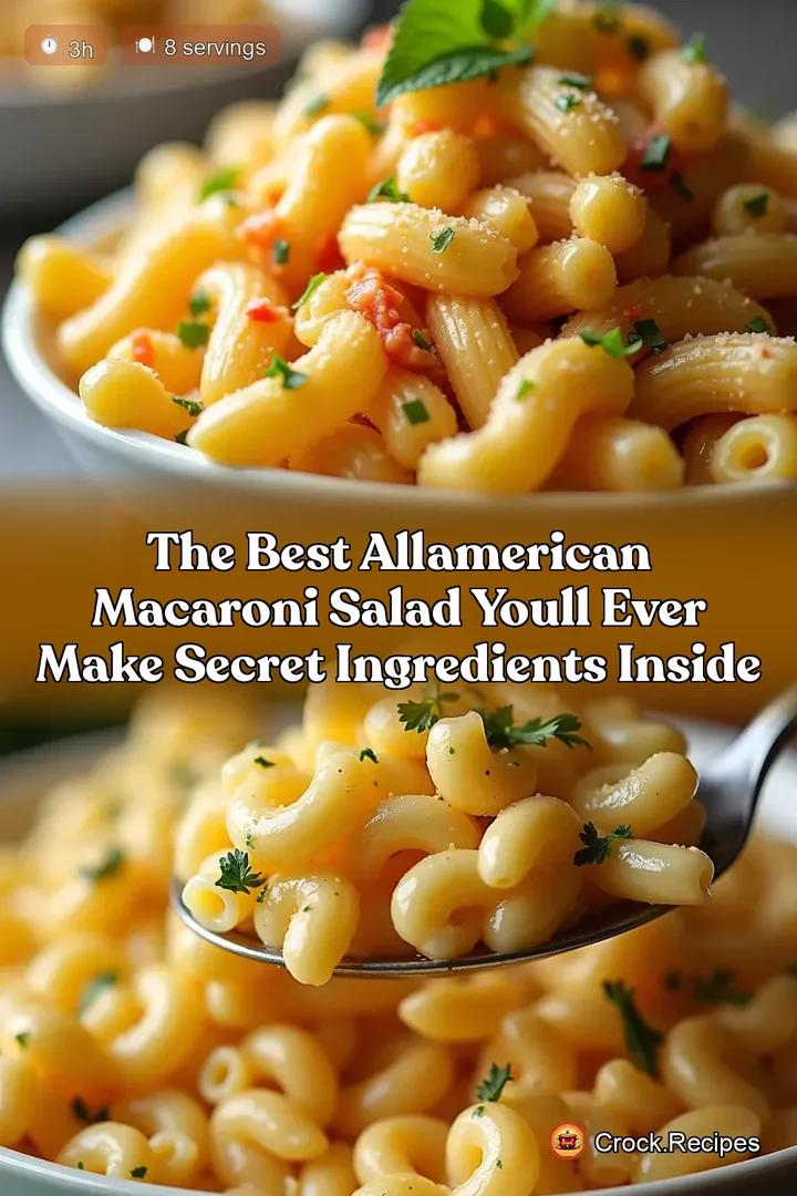 The Best AllAmerican Macaroni Salad Youll Ever Make Secret Ingredients Inside