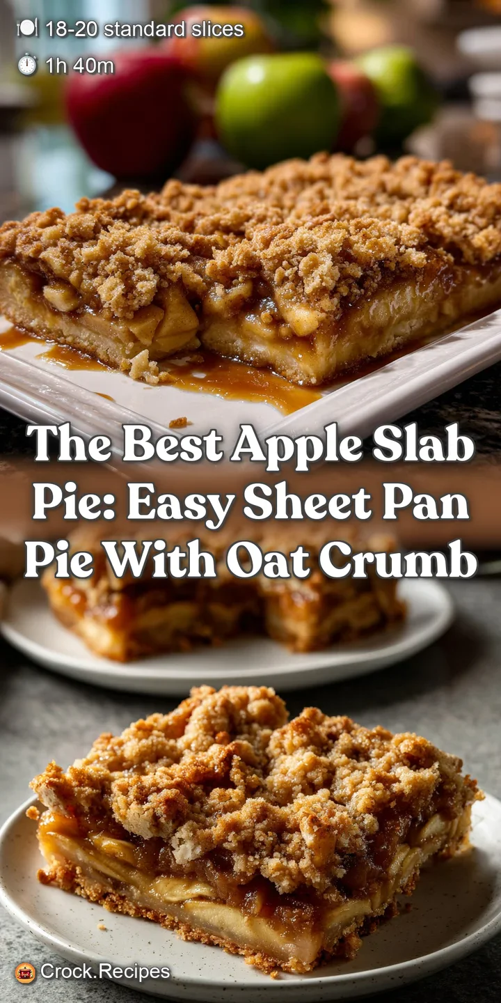 The Best Apple Slab Pie: Easy Sheet Pan Pie with Oat Crumb