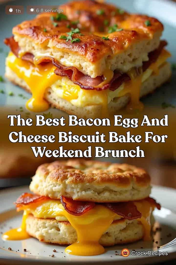 The Best Bacon Egg and Cheese Biscuit Bake for Weekend Brunch