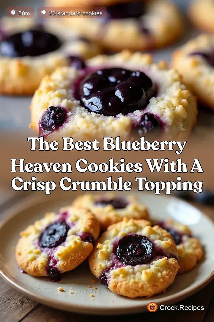 The Best Blueberry Heaven Cookies with a Crisp Crumble Topping