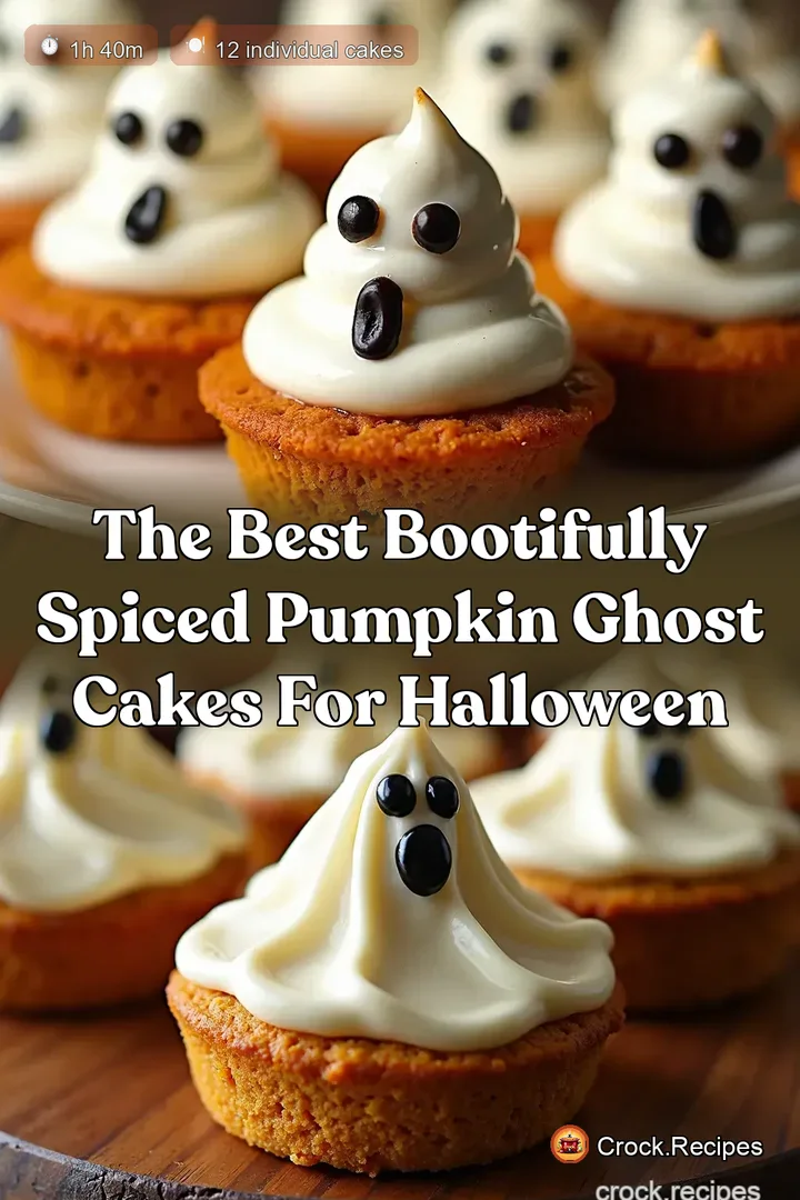 The Best Bootifully Spiced Pumpkin Ghost Cakes for Halloween