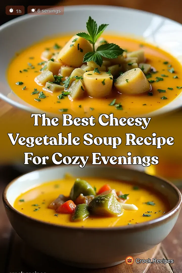 The Best Cheesy Vegetable Soup Recipe for Cozy Evenings