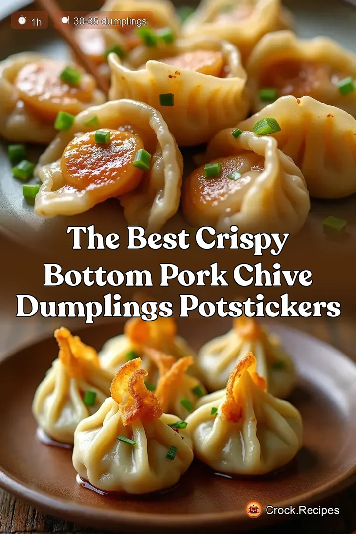 The Best Crispy Bottom Pork Chive Dumplings Potstickers
