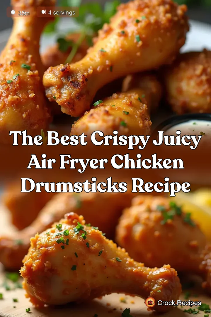The Best Crispy Juicy Air Fryer Chicken Drumsticks Recipe