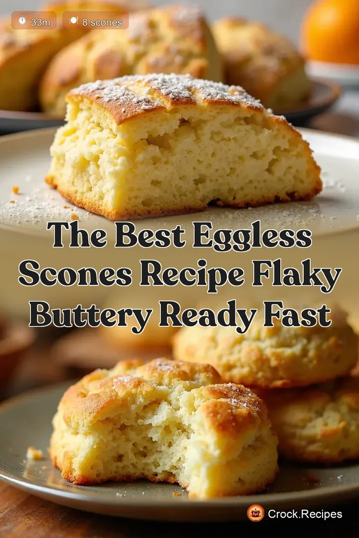 The Best Eggless Scones Recipe Flaky Buttery Ready Fast