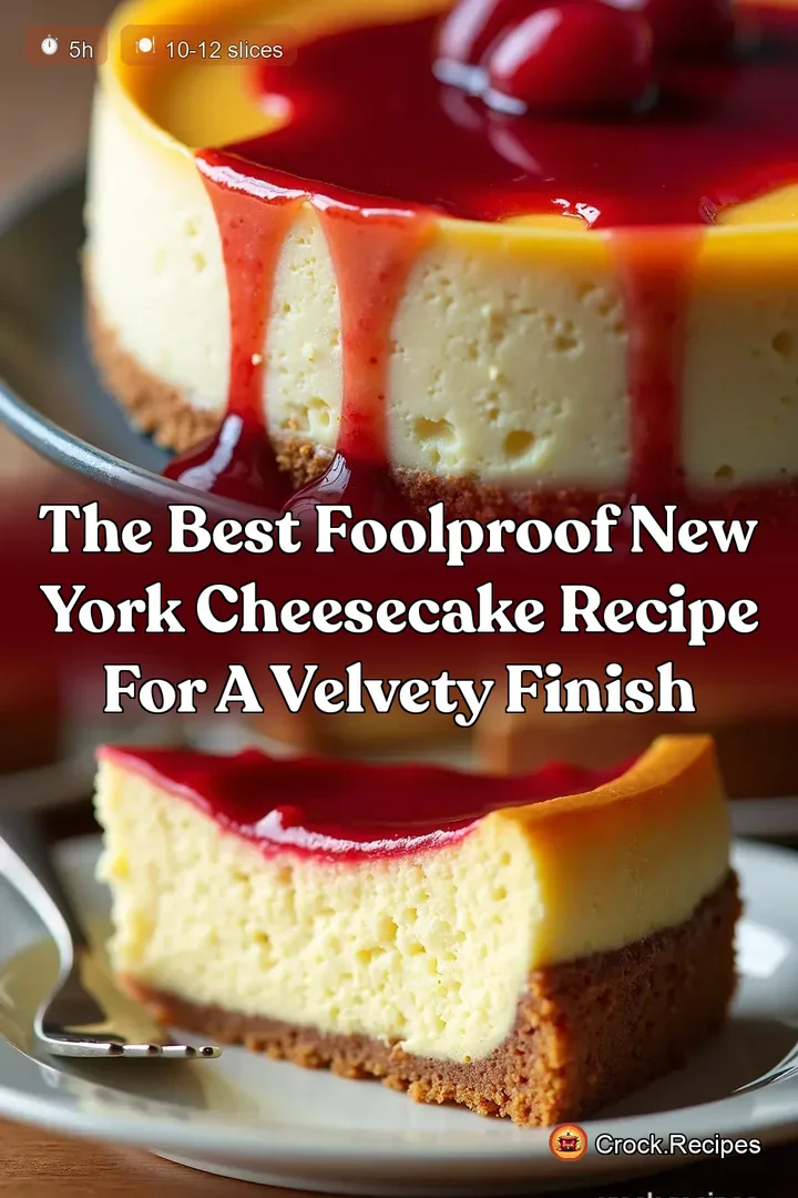 The Best Foolproof New York Cheesecake Recipe for a Velvety Finish